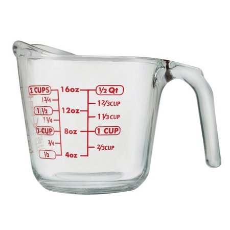 ANCHOR HOCKING Cup Measuring 2 Cup 55177AHG18